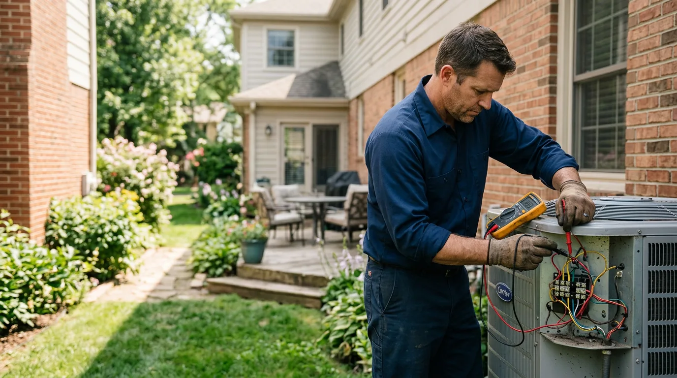 HVAC technician working near Vallejo, CA